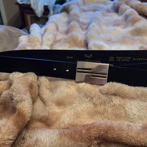 Elegant Black Leather Belt by Canterbury Golf never used Size 38